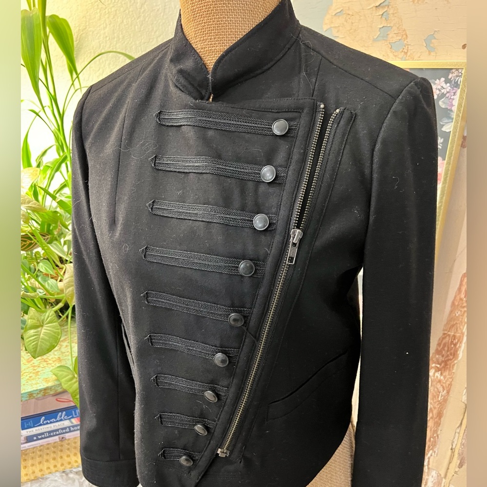 JCrew Black Cropped Jacket size 6